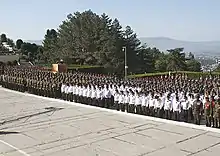 A parade in the park in 2017.