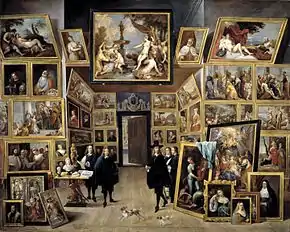 The Archduke Leopold Wilhelm in his Painting Gallery in Brussels, Prado