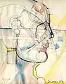 Farsight: Watercolor, charcoal and graphite, 11" x 14", 1990