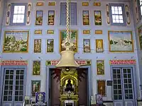 Frescoes inside temple