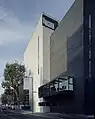 Exterior of the Unicorn Theatre designed by Keith Williams.
