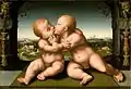 Version by Joos van Cleve at Museum Catharijneconvent