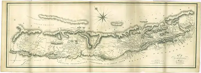 Image 8A map of Greater Nepal with the book published in 1819 by Francis Hamilton M. D. named "An Account of the Kingdom of Nepal and the Territories annexed to this Dominion by the House of Gorkha". (from History of Nepal)