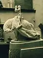 Equestrian statue of Joan of Arc (model for national competition, 1943).