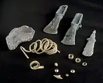 Gold and bronze hoard from Wrexham, Wales