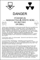 A proposed notice for the markers on the actual site of the repository.